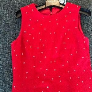 Carlisle Vibrant Red Textured Dress